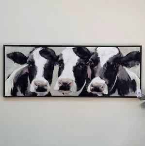 Dairy Dolls - Dairy Cow - Wall Art Print Framed - Adelene Fletcher NEW Present - Picture 1 of 2