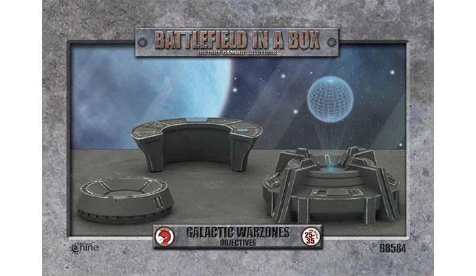 Objetivos Galactic Warzones x3 Terrain Battlefield in a Box Flames of War Foto 1 de 1