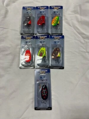 1 Blue Fox Vibrax Spinner Fishing Lure Size 6