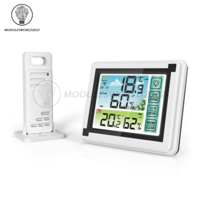 Wireless Weather station Thermometer Hygrometer Indoor Temperature Sensor NEW - Image 1 of 4
