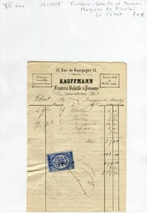 Paris VII ème 51 Rue de Bourgogne Fruiterie & Poissons Marquise de Nicholaï 1878 - Picture 1 of 1