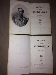 SAINT-ARNAUD Briefe des Marschalls von Saint-Arnaud 1832-1854 EO 1855 - Bild 1 von 10