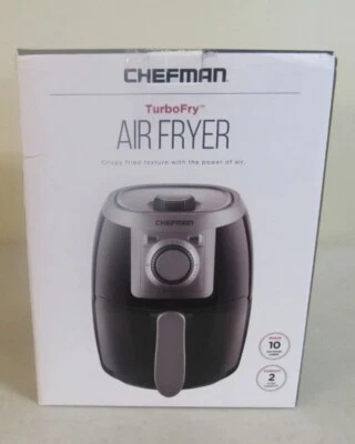 Freidora de aire Chefman Turbofry 2 cuartos negra RJ38-2LM-DS NUEVA EN CAJA  Foto 1 de 4