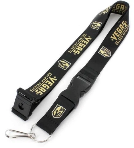 Vegas Golden Knights Breakaway 24'' Lanyard with KeyChain Clip NHL Logo Design Cover