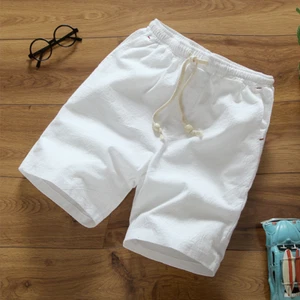 Mens Shorts Summer Cotton Casual Elasticated Combat Half Pants White UKXL - Picture 1 of 2