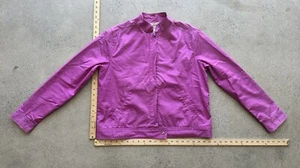 Vintage Chadwick’s Pink Cotton Blend Full Zip Bomber Jacket Size 12 21-0892-6 - Picture 1 of 5