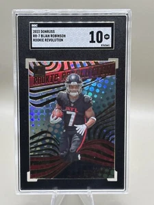 2023 Panini Donruss - Rookie Revolution #RR-7 Bijan Robinson Rookie SGC 10 - Picture 1 of 2