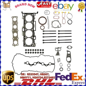 For 10-15 Hyundai Kia Optima G4KJ 2.4L Engine Full Gasket Seal Kit w/ Head Bolt - Imagen 1 de 13
