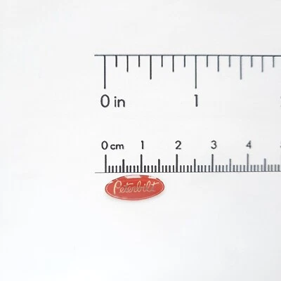 RC 1/14 PETERBILT Handcrafted Scale Truck Emblem Badge Tamiya Hauler TRX6 Logo - Image 1 of 4