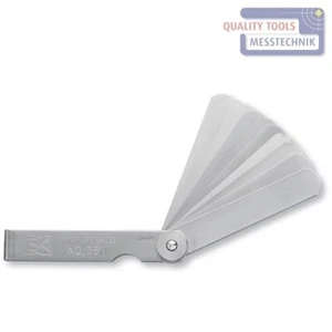 Präzisions-Fühlerlehre 0,01 bis 0,10 mm, Abstandslehre, Ventillehre, 10teilig - Bild 1 von 1