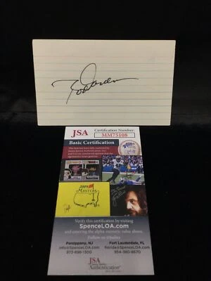 Autographed Signed ROD CAREW 3x5 Index Card  - w/COA JSA -1 # - Image 1 of 2