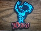 DIO + LOGO, IRON ON RED AND BLUE EMBROIDERED PATCH