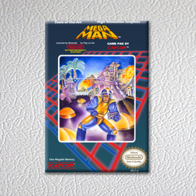 NES - Mega Man (NEW High Quality Box Art FRIDGE MAGNET)