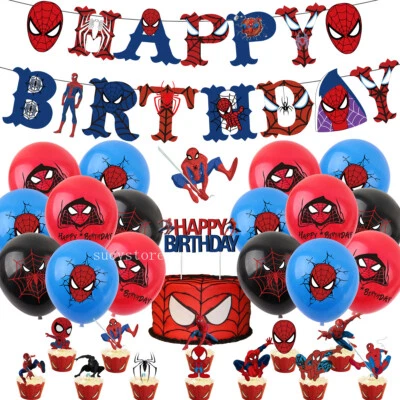 44PCS SpideMan Birthday Party Decoration Banner Balloons Supplies Set - image 1 of 4