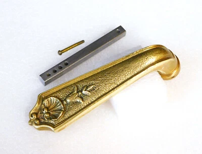 ▨ 7X7mm Ancienne Poignée de Porte, Béquille en Bronze Style Louis XV - Photo 1/4