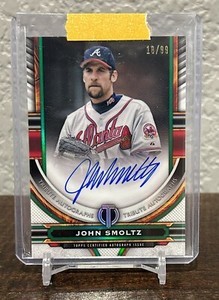 John Smoltz 2023 Topps Tribute Green Atlanta Braves On Card Auto /99🔥🔥