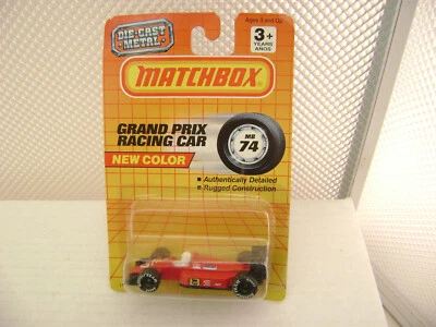 1990 MATCHBOX SUPERFAST MB 74 GRAND PRIX RACING CAR #27 FIAT NEW ON CARD - Image 1 of 4