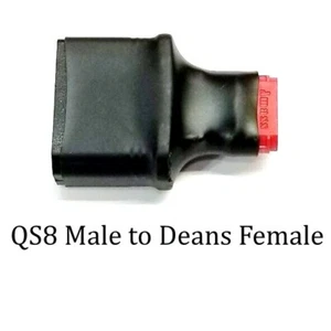 RCP-QS8 Male to Deans Female No Wire Adapter 10 awg - Picture 1 of 12