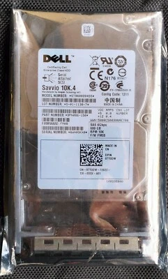 Dell 7T0DW 600GB 2.5" SAS 6GB/s 10K SFF Hot Plug Server Hard Drive in Caddy - Image 1 of 4