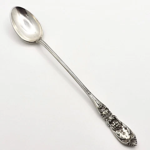 Antique Richelieu International Silver Iced Tea Sterling Spoon Mint Cover