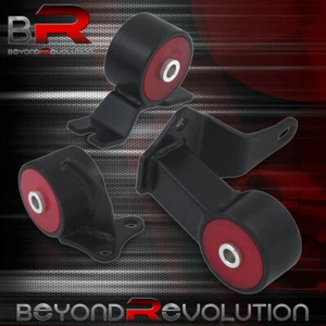 For 1988-1991 Honda Civic Crx Ef Motor Mounts Red Bushing Replacement Kit - Picture 1 of 3