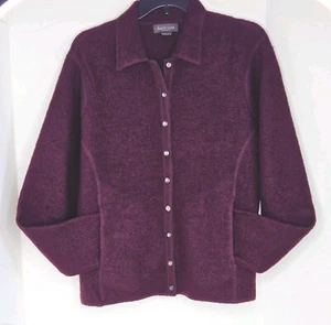 Van Heusen 100% Soft Wool Sweater Jacket Size M Button Cardigan Never Worn - Picture 1 of 12