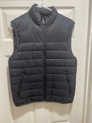 PERRY ELLIS мужской размер маленький порт черный пуховик жилет куртка - Изображение 1 из 4