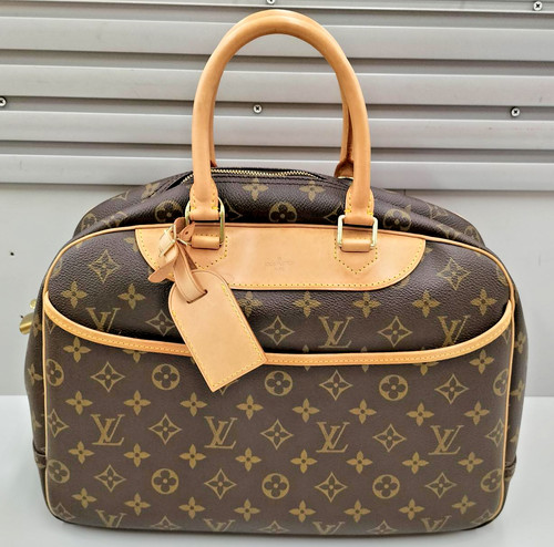 LOUIS VUITTON（LV） Autentica Borsa a mano Louis Vuitton Monogramma Deauville Tela Marrone M47270