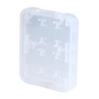 Memory Card Box Card Storage Box Plastic Transparent White Color Brand New