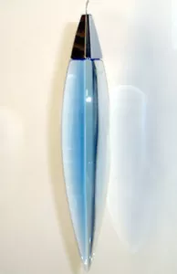 Lampadario a goccia cristallo penna Baccarat tappo argento 2105719 - Foto 1 di 4