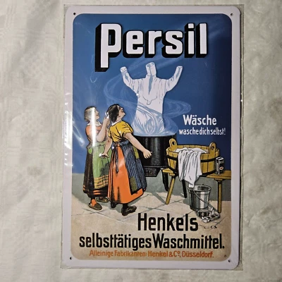 NOSTALGIC ART Blechschild Persil Henkels selbsttätiges Waschmittel 20x30 Motiv geprägt***