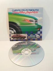 1989 Chrysler Plymouth Competitive Comparison Laserdisc Acclaim vs NY Landau - Picture 1 of 7