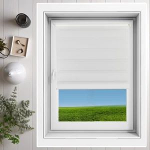 Doppelrollo Klemmfix Ohne Bohren Duo Rollo ZebraRollo Fensterrollo Mit Seitenzug - Bild 1 von 19