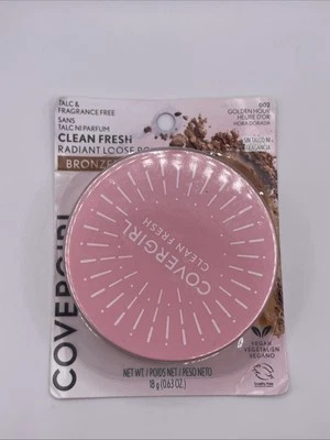 New Covergirl Clean Fresh Radiant Loose Powder Bronzer #002 Golden Hour Vegan - Image 1 of 4