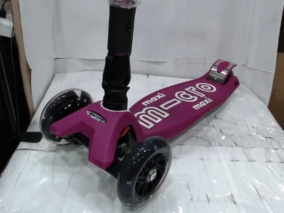 UsedLikeNew - Micro Kickboard Maxi Micro Deluxe Foldable LED Scooter, Berry Red - Image 1 of 4