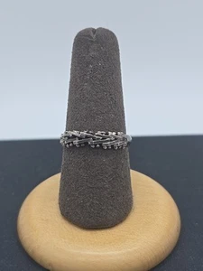 Sterling Silver Abstract Modernist Ring Size 7.5 - Picture 1 of 7