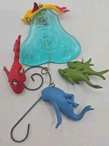 Hallmark Ornament 2000 ONE FISH TWO FISH RED FISH BLUE FISH Dr. Seuss Keepsake - Picture 1 of 2