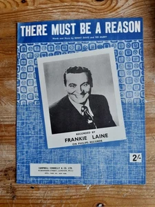 There Must Be A Reaon recorded by Frankie Laine - vintage sheet music - Picture 1 of 3