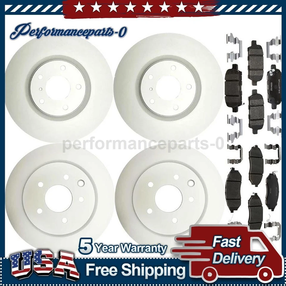 Juego de pastillas de freno de disco delanteras traseras rotor de freno de disco para INFINITI EX35 2008-2010 Foto 1 de 4