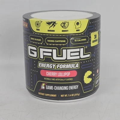G FUEL Energy Drink Powder Cherry Lollipop 30 porciones - NUEVO Exp 05/2026 Foto 1 de 4