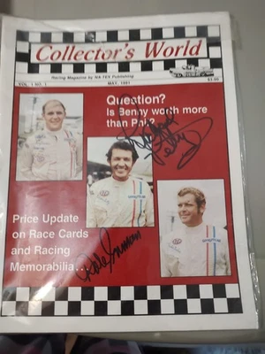 Richard Petty + Dale Inman Autografiado Mundo de Coleccionistas Mayo 1991 Foto 1 de 4