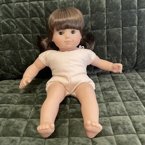 American Girl Doll Bitty Baby Twin Girl Brunette Brown Hair Pigtails Brown Eyes - Picture 1 of 19