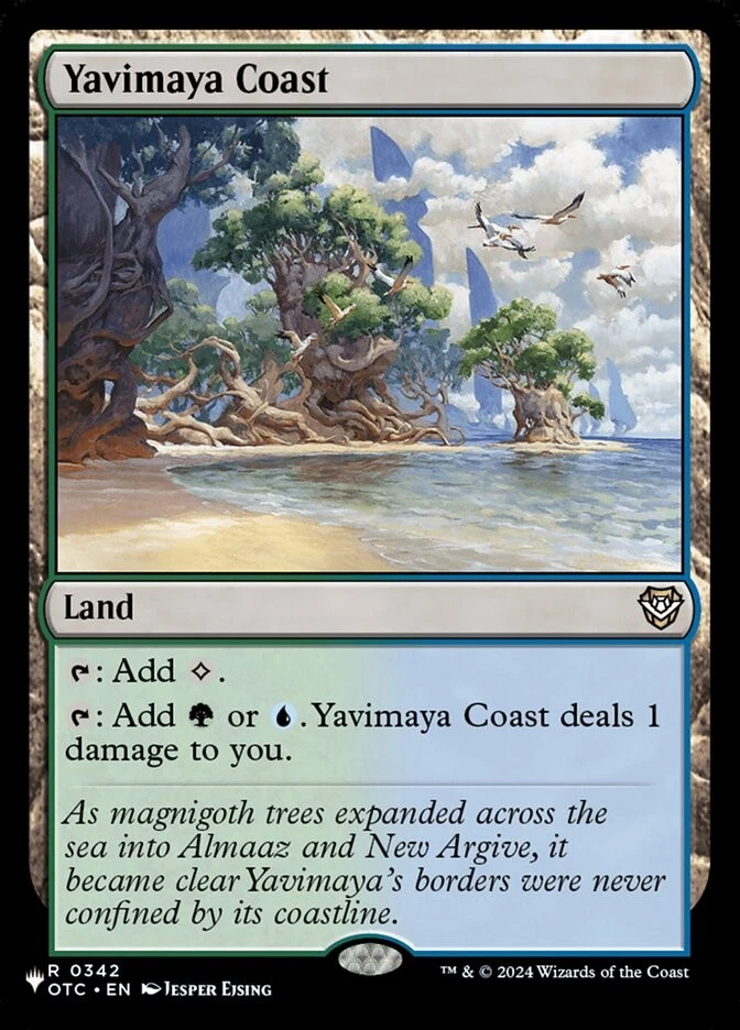 MTG Magic the Gathering Yavimaya Coast (OTC-342/3167) The List LP - The List - Image 1 of 1