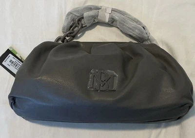 NWT BADGLEY MISCHKA Wrapped Frame Logo Crossbody Bag Grey $129 - Image 1 of 4