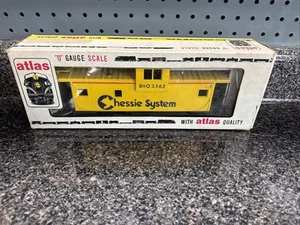 Vtg Atlas O Gauge Scale Chessie System Extended Caboose B&O 3362 Rare LN See Pic - Picture 1 of 10