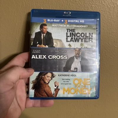 Lincoln Lawyer, Alex Cross, One For The Money Triple Feature Blu Ray - Image 1 of 2