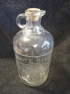 Vintage White House Brand Essig 1/2 Gallone Flasche geprägt patentiert März 1909 - Bild 1 von 24