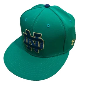 Notre Dame Fighting Irish Mütze grün tailliert Größe Small bestickt Under Armour - Bild 1 von 6