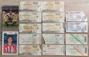 Vintage Atletico Madrid Fußball Tickets aus den 90er Autogrammkarten Lot 16 - Bild 1 von 8