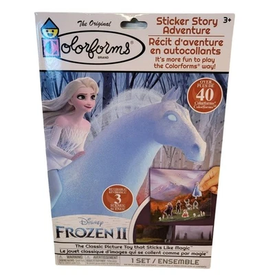 Colorforms Frozen Horse Elsa Pegatina Historia Aventura Reposicionable Disney Retro Foto 1 de 2